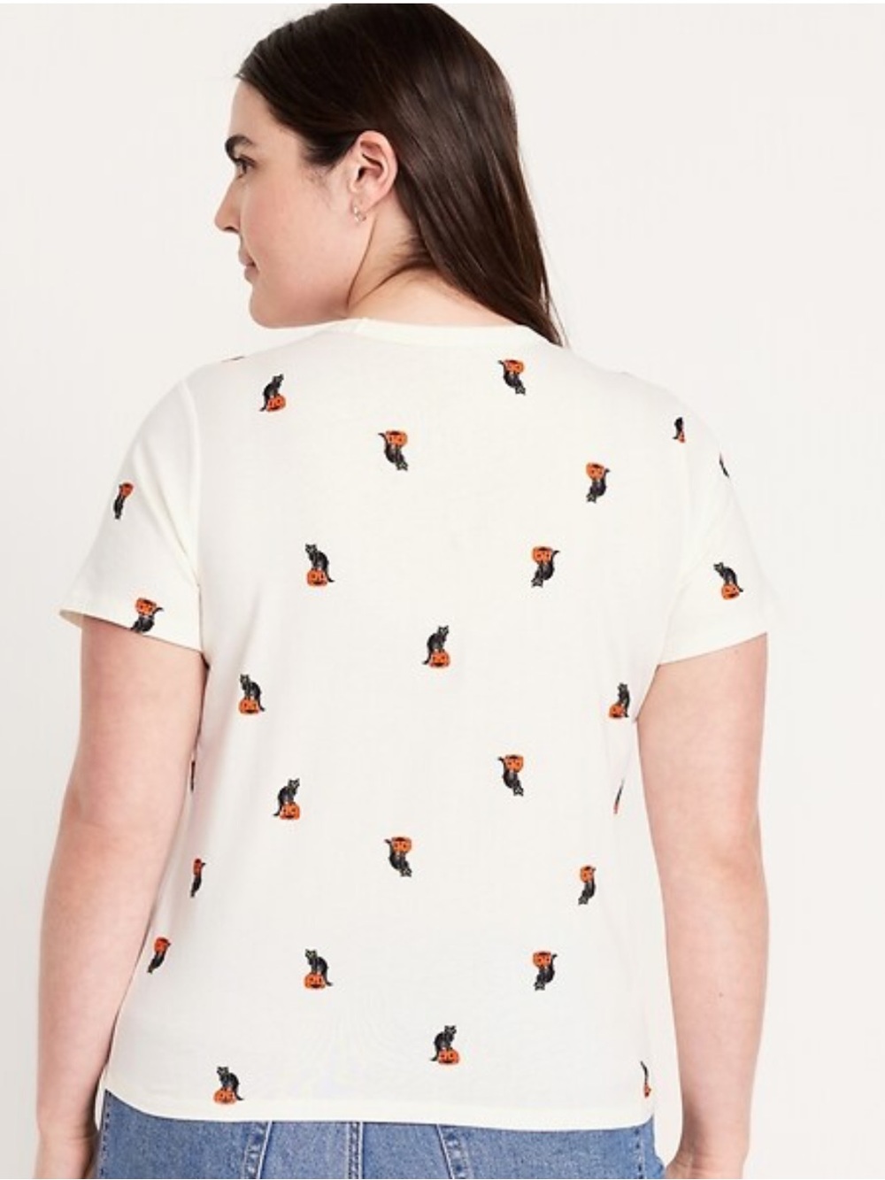 Halloween Old Navy Short-Sleeve Tee with Pumpkin Cat